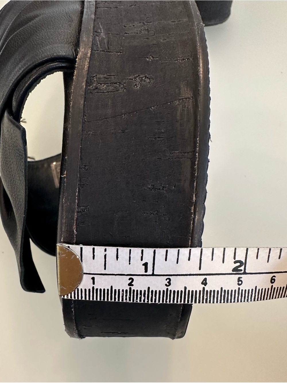 INUOVO | Black Leather Platform Slide Sandals | Size 41 / Size 11 - Picture 14 of 16